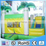 5MX4.5MX4M Green Inflatable Palm Tree Bouncer Moonwalk With Water Slide thumbnail-4