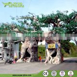 Big Artificial Banyan Tree as Park Gate