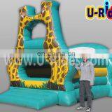 Tall Inflatable Giraffe Jumpers Inflatable Play Castle Inflatable Castle Games for Outdoor