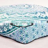 Latest Ombre Mandala Design Cushion Cover Pets Pillow Cover Indian 2017 Cotton Square Ottoman Poufs Floor Pillow Case thumbnail-1