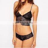 Cross Back Lace Gym Bra Set thumbnail-4