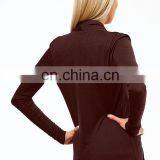 Trade Assurance Yihao Fashion Long Sleeve t Shirt Draped Surplice Top Selling Products in thumbnail-2