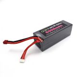 High rate 45C lipo battery 4s 14.8v li ion battery pack 6000mah with black cover for drone