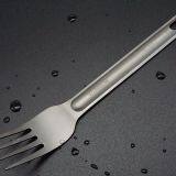 Titanium Spork - Lightweight & Strong Metal Spoon, Fork, Knife Cutlery Includes Storage Bag From Wild Peak thumbnail-5
