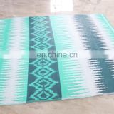 rolled woven plastic PP portable camping mat/rug/carpet picnic mat patio blanket