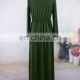 Women Girls Mommy and me Solid Color Jersey Fabric Knitted Maxi Long Sleeve Fall Dresses (this Link for Girls,1-10years) thumbnail-4