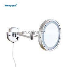 Hotel Bathroom Smart Round Wall Magnifying Illuminated Bathroom Mirror thumbnail-2