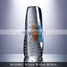 Wholesale Decorative Minimalist Classic Tall Glass Vase Clear For Decorating Flowers thumbnail-2