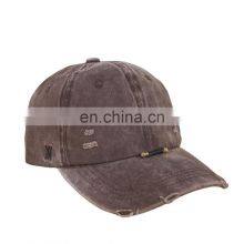 Wholesale Untructured Cotton Twill, Custom Embroidery Logo Baseball Cap High Quality Distressed Dad Hats/ thumbnail-1