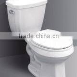 Washdown Soft Close Modern White Color Dual Flushing System Two Piece Western Toilet thumbnail-5