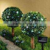 2 Pack Outdoor Garden 30 Bright White LED Solar Topiary Tree Bush Landscape Path Light Lamp Yard Patio Decoration thumbnail-3