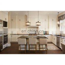 Classic White Wood Color Modular Modern Kitchen Cabinets With Island thumbnail-5
