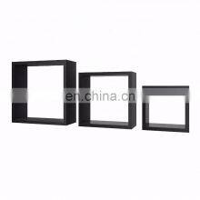 Set of 3 Floating Cube Shelves Wall Storage Shelf for Picture Frames Book Display