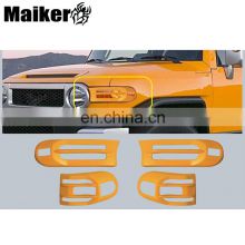 4x4 Colorful Front and Rear Light Cover for FJ cruiser 2007+ offroad Auto headlamp covers