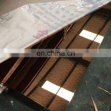 Aisi Decorative 201 304 420 430 Gold Sliver Colored Mirror Stainless Steel Sheet Plate Price thumbnail-2