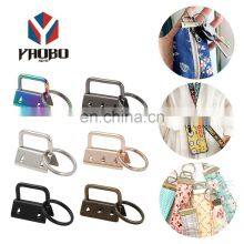 China Manufacturer Cloth Tail Clip Shape Key Fob Keychain Hardware Custom 32mm Metal Key Chain Fob Hardware thumbnail-1