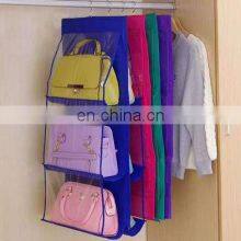 Wholesale Hanging Three-Dimensional Double-Sided Six Layer Perspective Finishing Bag Handbag Organizer Dust-Proof Storage thumbnail-4