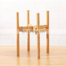 High Quality Eco Friendly Modern Indoor Wooden Bamboo Garden Supplies Adjustable Plant Pots Display Stands Tall Square thumbnail-1
