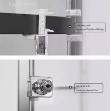 LED Curio Showcase for Munich Home Office, Slim Fit Metal Display With Adjustable Breathing Light & Safe Steel Lock, Professional Supplier Custom thumbnail-5