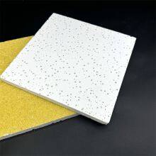 Light Weight Acoustic Mineral Fiber Ceiling Tile 600x600mm Fire Proof for Office Projects thumbnail-4