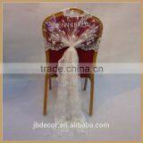 C122B wholesale fancy chair sashes lace chair covers wedding                        
                                                Quality Choice