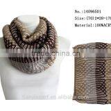 Gray Color Scarf Christmas Scarfs Woman Infinity Circle Knited Scarves thumbnail-3