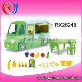 Children Toy Kitchen Tool Set Breakfast Cart Mobile Coffee Cart thumbnail-2