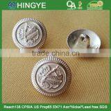 Crown Shape Logo Metal Shank Button in Gold Matt NF Color -- M1606