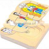 New Style Grandma & Grandpa 5 Layer Puzzle OEM Educational Wooden Kids Toys Puzzles MDD-1102 thumbnail-6