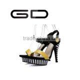 Colorant Match Summer Shoes 2016 Comfortable High Heel Sandals Latest Fashion Summer Footwear thumbnail-3