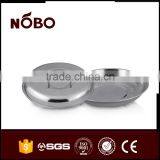 Round Plate ,stainless Steel Serving Tray for Snacks and Desserts thumbnail-4