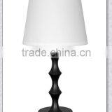 UL Listed Brown Wooded Table Lamp With Outlet And Base Switch And Fabric Shade XC-H049 thumbnail-1