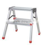 Aluminium En131 Tool Stool Scaffold Work Platform Multipurpose Household Steel Step Extension Telescopic Folding Ladder thumbnail-2