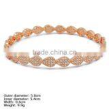[CZQ-0023] 2014 New Product Rose Gold Plated 925 Sterling Silver Bangle With CZ Stones thumbnail-1