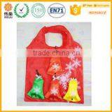Christmas Custom Printed Reusable Girl With Shopping Bags thumbnail-3