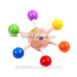 Wooden Spinning Top Happy Face Printed thumbnail-1