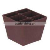 Square Plastic Sofa Leg, Red