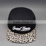 LEOPARD FLAT BRIM CAP /5 PANEL SNAPBACK CAP/FLAT BRIM 5 PANEL CAP /FASHION 5 PANEL CAP /FLAT BRIM HAT/5-PANEL FLAT BILL HAT