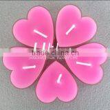 Fuschia Heart Shape Candle Romantic Home Decoration Candle Scented Glass Candles thumbnail-1