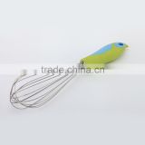 11'' inches stainless steel egg whisk with TPR handle
