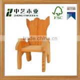 OEM eco-friendly assembled unfinished pine small mini wooden chair toys