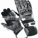 DL-1491 Leather Motorbike Racing Gloves , Sports Gloves , Racer Wears