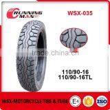 WSX-035 Motorcycle Tyres 110/90-16 Factory in China