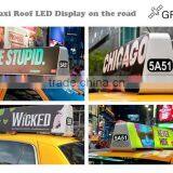2016 Hot Sales P5 / P6 Outdoor Full Color Taxi Top Double Side Led Display thumbnail-3
