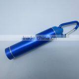 Metal Aluminium Housing Round Power Bank 2600mAh With Key Chain Rings