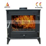 Modern cast iron wood stove