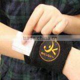 2016 New Black Cotton Pocket Money Wristband
