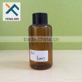 Boston Round Shape PET Material PET Plastic Bottle 120ml With Black Cap