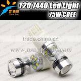 New 75W T20 W21w 7440 Led Bulb, 800LM White 16pcs c Ree Led Car Bulb Brake Light DC12- 28V Led Car Bulb Lights