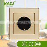 European Standard High Quality Brushed Aliminiun 2 Pole Pin Socket Outlet and Plug